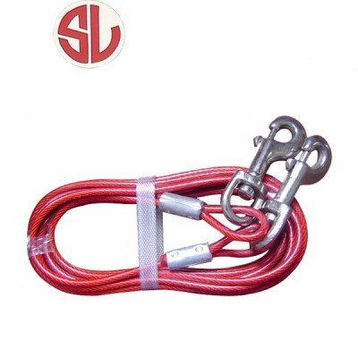 Coating steel Rope Red Dog Pet leash