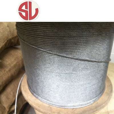 Manufacturer High Tensile Galvanized Steel Wire Rope 6x19